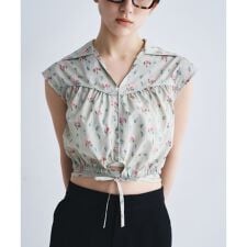 flower Vneck pullover