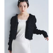 dobby ruffle blouse