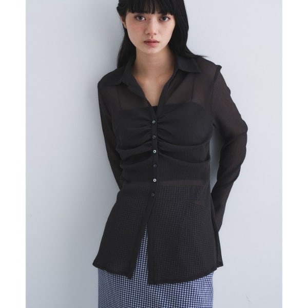 [�}���C]thin gather shirts/�R�[�h�G�[�iCODE A�j �`���R�[���O���[�i014�j