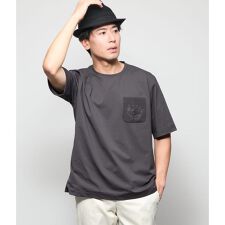 【吸水速乾】COOL COMFORT ニューヨーカーエンボスプリント 半袖 クルーネッ