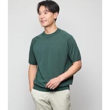 【ウォッシャブル】ホールガーメント ニットTシャツ