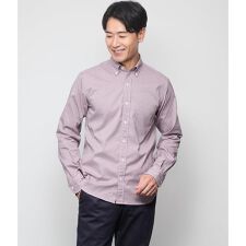 ニューヨーカー(NEWYORKER)の【ストレッチ】オックス ガンクラブ 長袖ショートボタンダウンシャツ