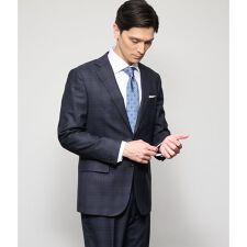 【防シワ・撥水・ストレッチ】BUNGY CLOTH チェック ジャケット(セットアッ  