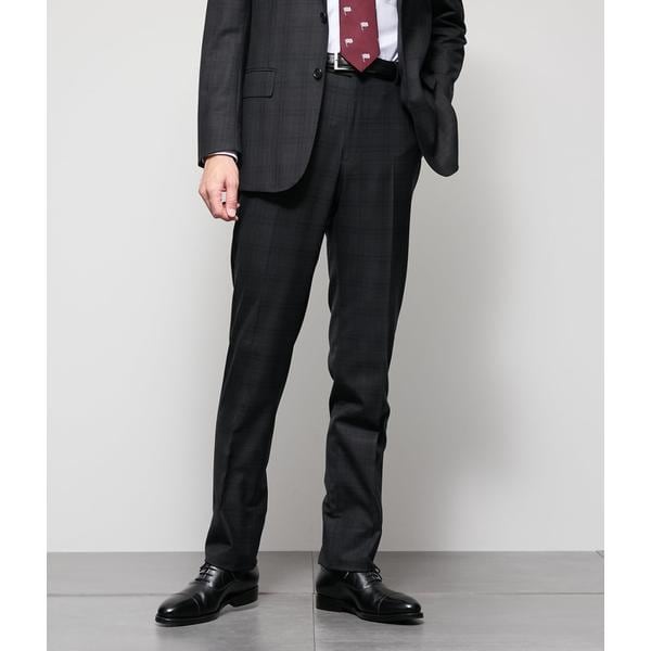 撥水】SLIM FIT 無地 ノータックスラックス(セットアップ対応