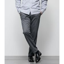 【ストレッチ・ウォッシャブル】ツイル調ポンチ シャーリングパンツ
