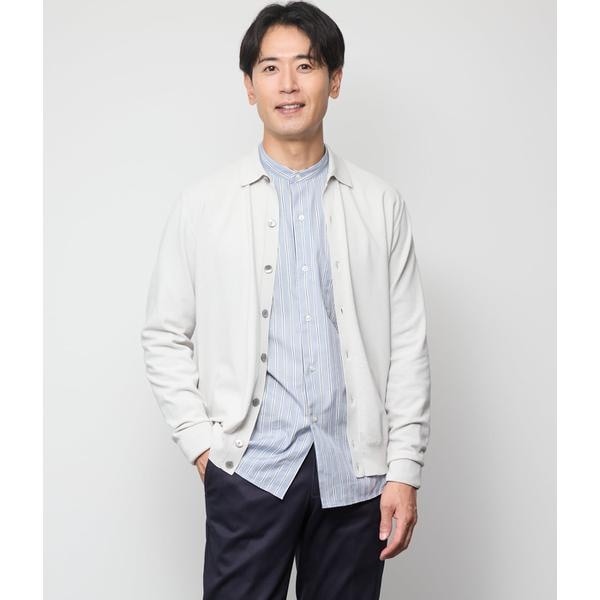 ニューヨーカー（NEWYORKER）/【ウォッシャブル】編み柄襟付き カーディガン ウォッシャブル】編み柄襟付き カーディガン | ニューヨーカー