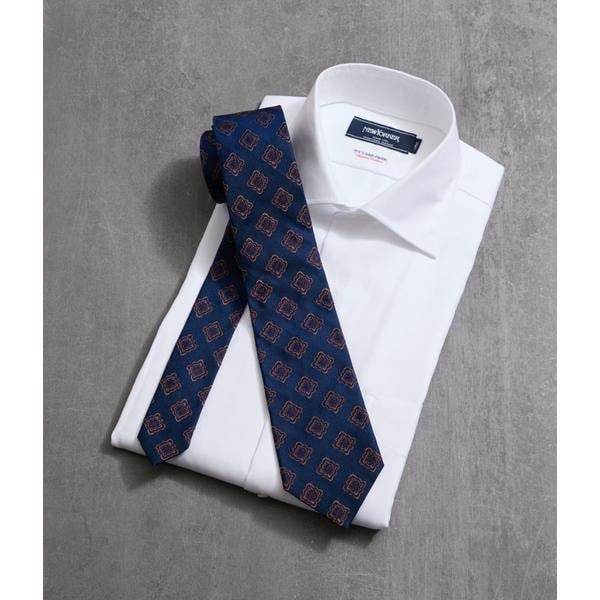 MANTERO ドビー織り小紋 ネクタイ | ニューヨーカー(NEWYORKER