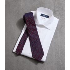 ニューヨーカー(NEWYORKER)のFossati シャンブレー小紋 ネクタイ