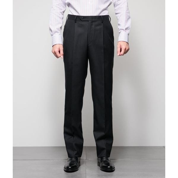 HERITAGE CLOTH 無地 サキソニー ワンタックスラックス(セットアップ