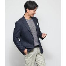 梳紡毛カシミヤ混ツイル ジャケット