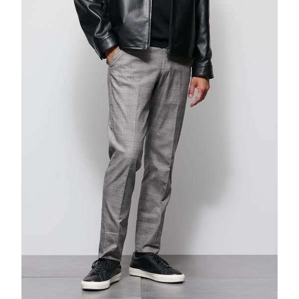 ウォッシャブル・ストレッチ】チョークストライプ パンツ