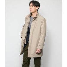 WOOLIAN PLAIN レイヤードスタンドカラーコート