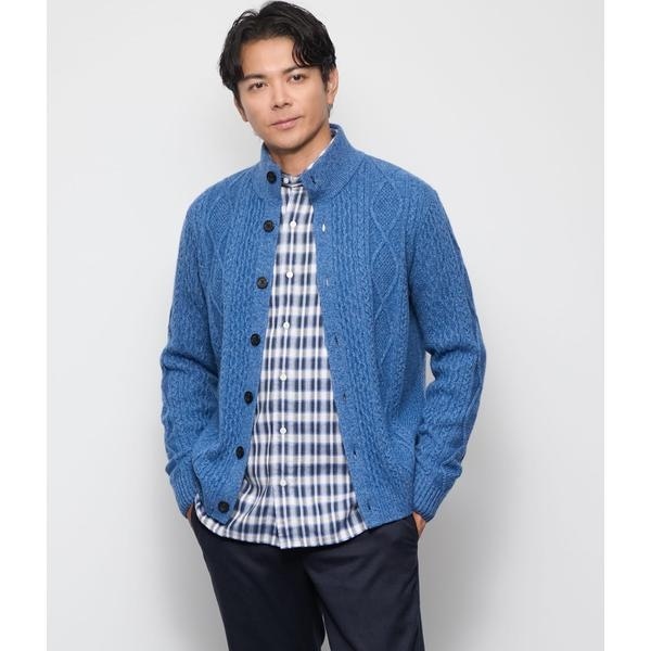 ポロ ラルフローレン グレンチェックウールカーディガン サイズM 新品 本物 グレンチェック ウール カーディガン | ポロ ラルフ ローレン