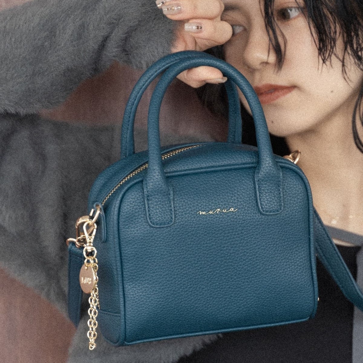 アナスイ ミニボストンバッグ ANNA SUI ヴァケーション ミニボストンバッグ ブラック -人気