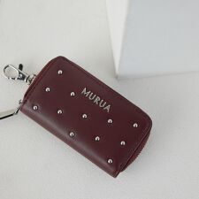 ムルーア(MURUA)のナスカン付きラウンドファスナーキーケース PJA-W1374 スタッズ