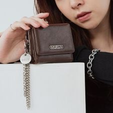 ムルーア(MURUA)のMURUA (ムルーア) 口金ミニ財布 MR-W1362 フレームメタル