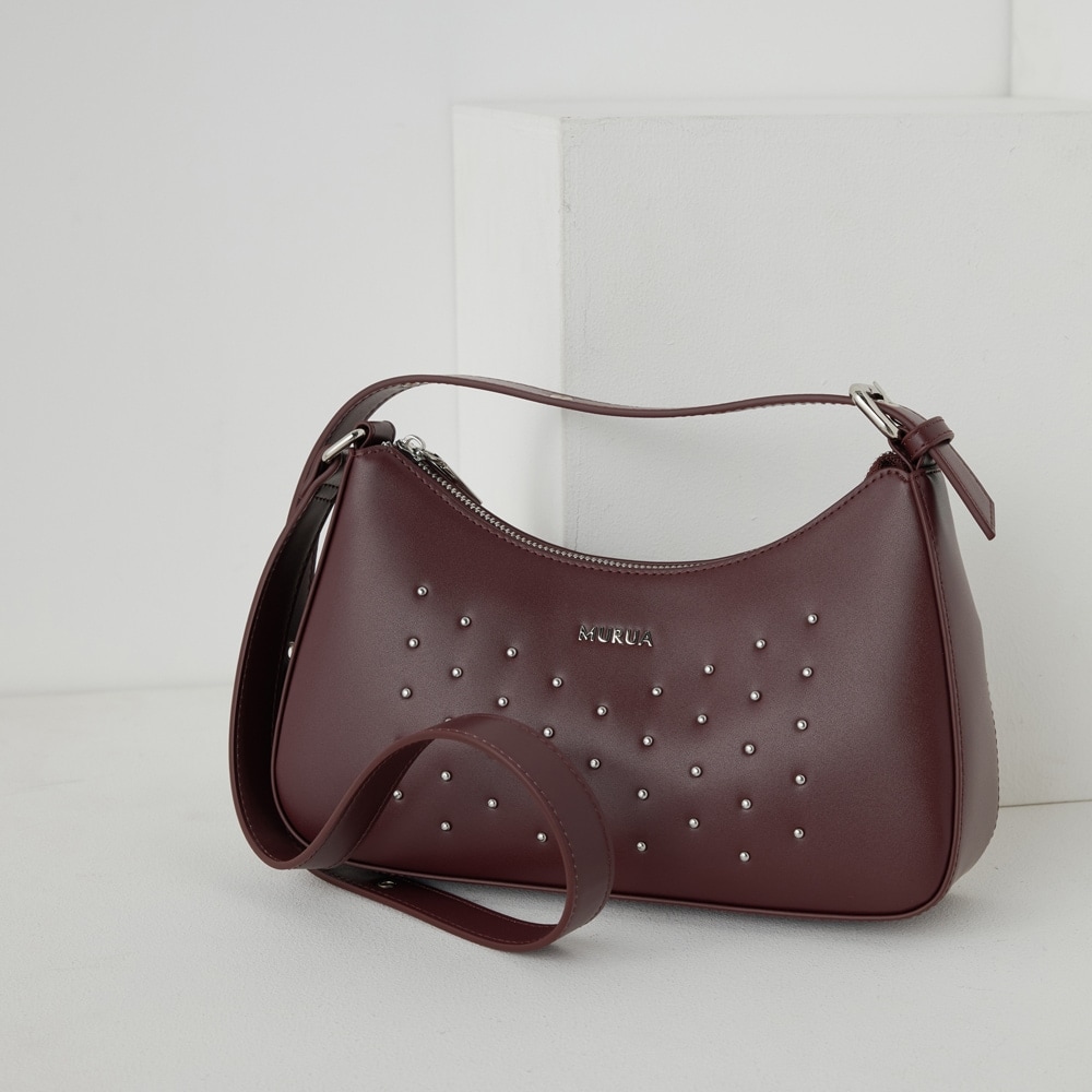MURUA (ムルーア) 2WAYハンドバッグ MR-B1365 フレームメタル