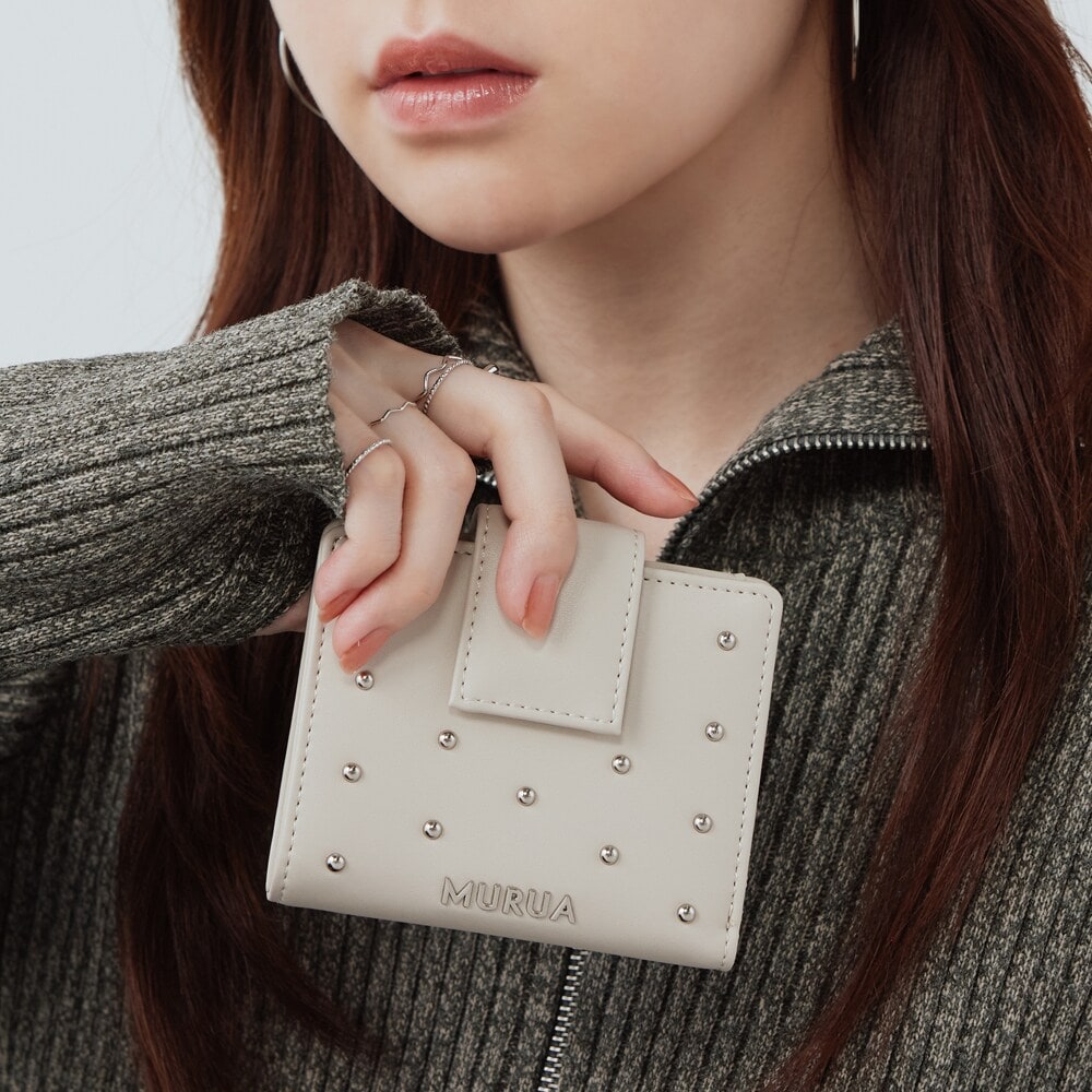 MURUA(ムルーア)ラウンドファスナー二つ折り財布 MR-W1263