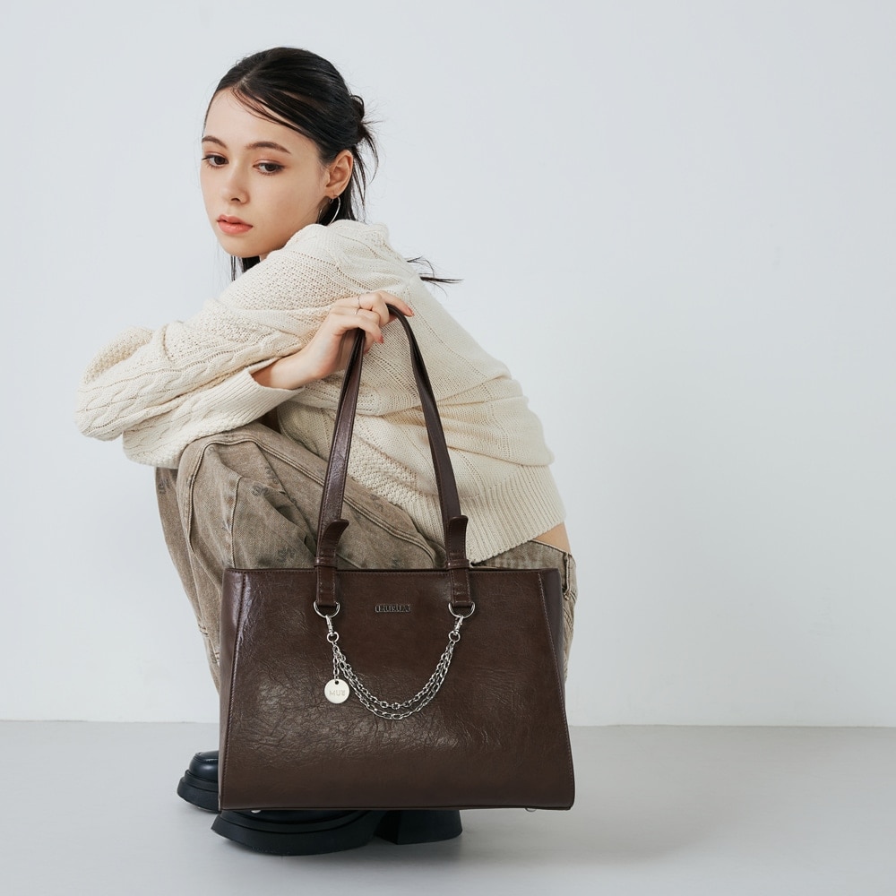 ムルーア（MURUA）/MURUA (ムルーア) トートバッグ A4 MR−B1366 フレームメタル MURUA (ムルーア) トートバッグ A4 MR-B1366 フレームメタル