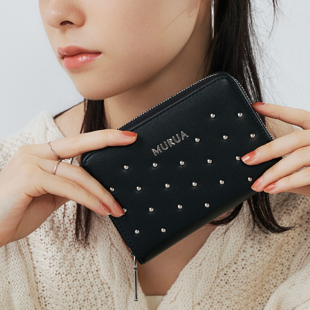 MURUA(ムルーア)ラウンドファスナー二つ折り財布 MR-W1263