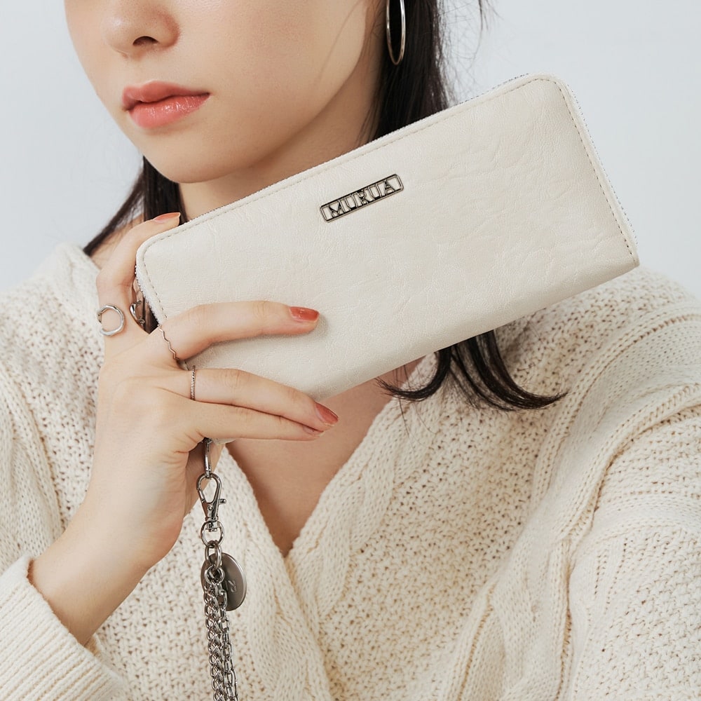 ムルーア（MURUA）/MURUA (ムルーア) ラウンドファスナー長財布 MR−W1361 フレームメタル MURUA (ムルーア) ラウンドファスナー長財布 MR-W1361 フレームメタル