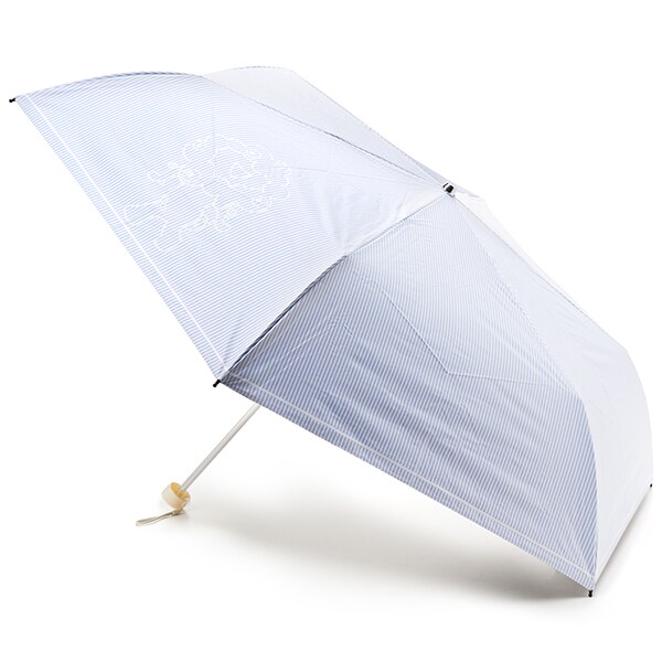 ミャクミャク 折り畳み日傘 晴雨兼用 花柄 リバティ風 ホワイト