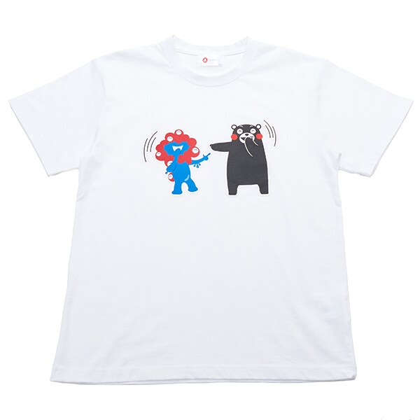 EXPO2025ミャクミャク【くまモン】半袖Tシャツ笑笑 ホワイトM