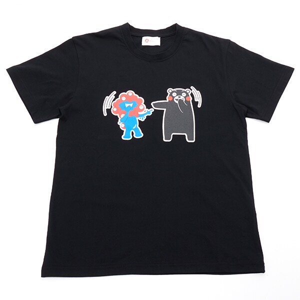 EXPO2025ミャクミャク【くまモン】半袖Tシャツ笑笑ブラックL