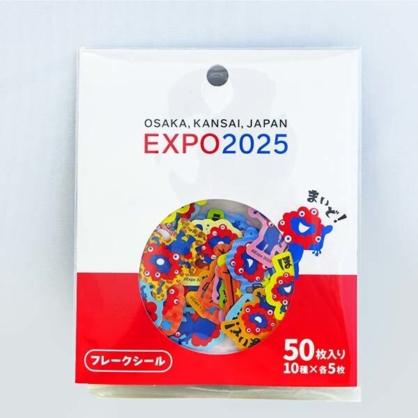 フレークシールバラ売り EXPO2025 ミャクミャク フレークシール フェイス