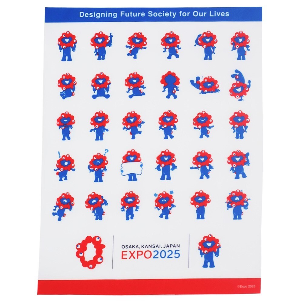 EXPO 2025 限定品 ミャクミャク WORLD柄 メタルプレート 大阪関西