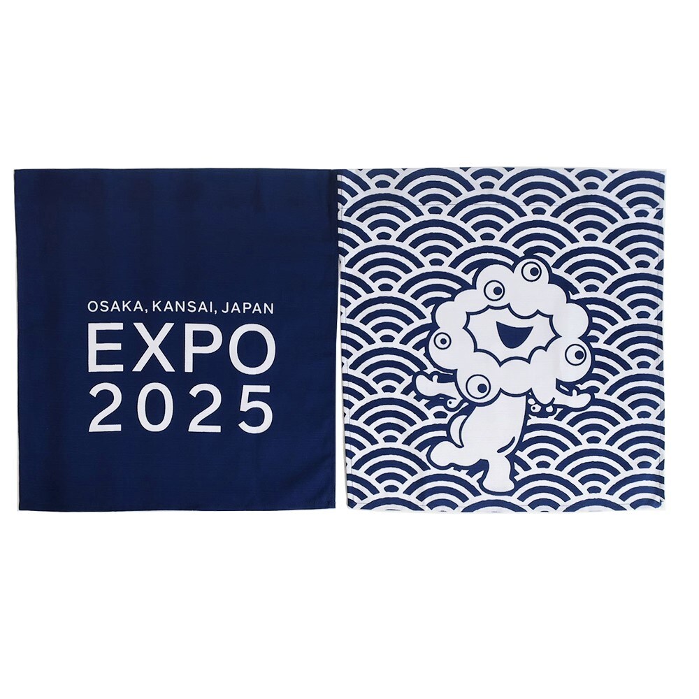 EXPO2025 暖簾（のれん） ミャクミャク 紺 | 2025大阪・関西万博
