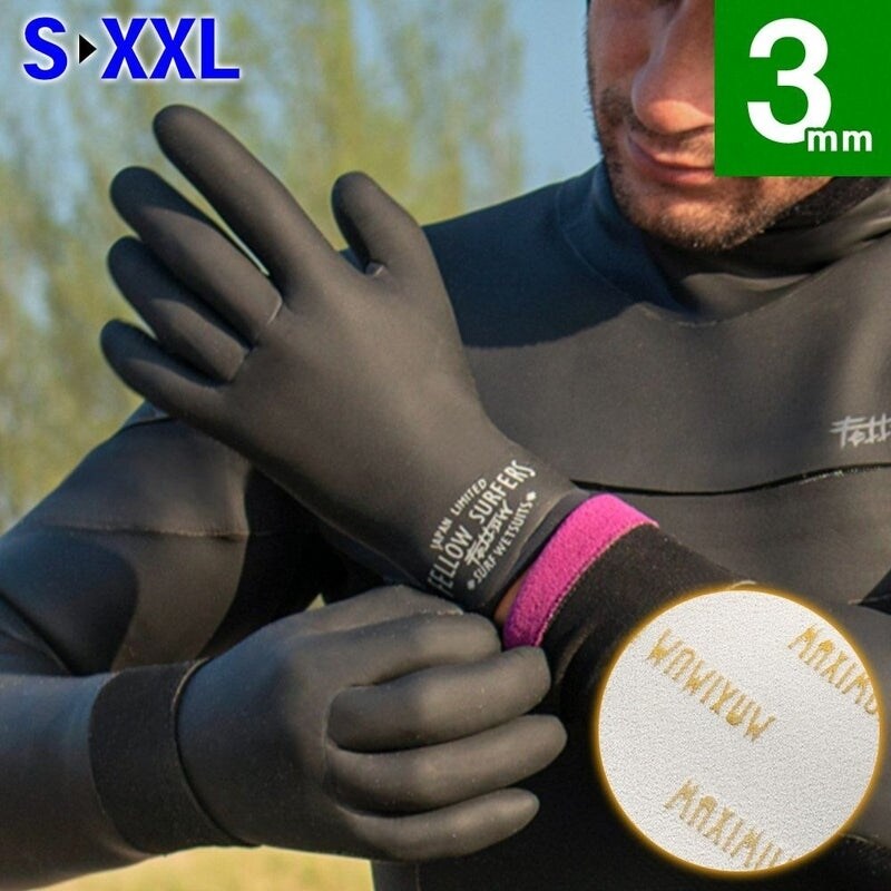 FELLOW サーフグローブ ウエット グローブ ALL3mm 保温 起毛 サーフィン SUP