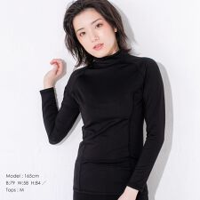 フェロー(FELLOW)の保温インナー レディース ホットラッシュガード FELLOW 裏起毛 紫外線予防 UPF53+ 長袖