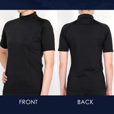 フェロー(FELLOW)の保温インナー レディース ホットラッシュガード 半袖 FELLOW裏起毛 紫外線予防 UPF50+