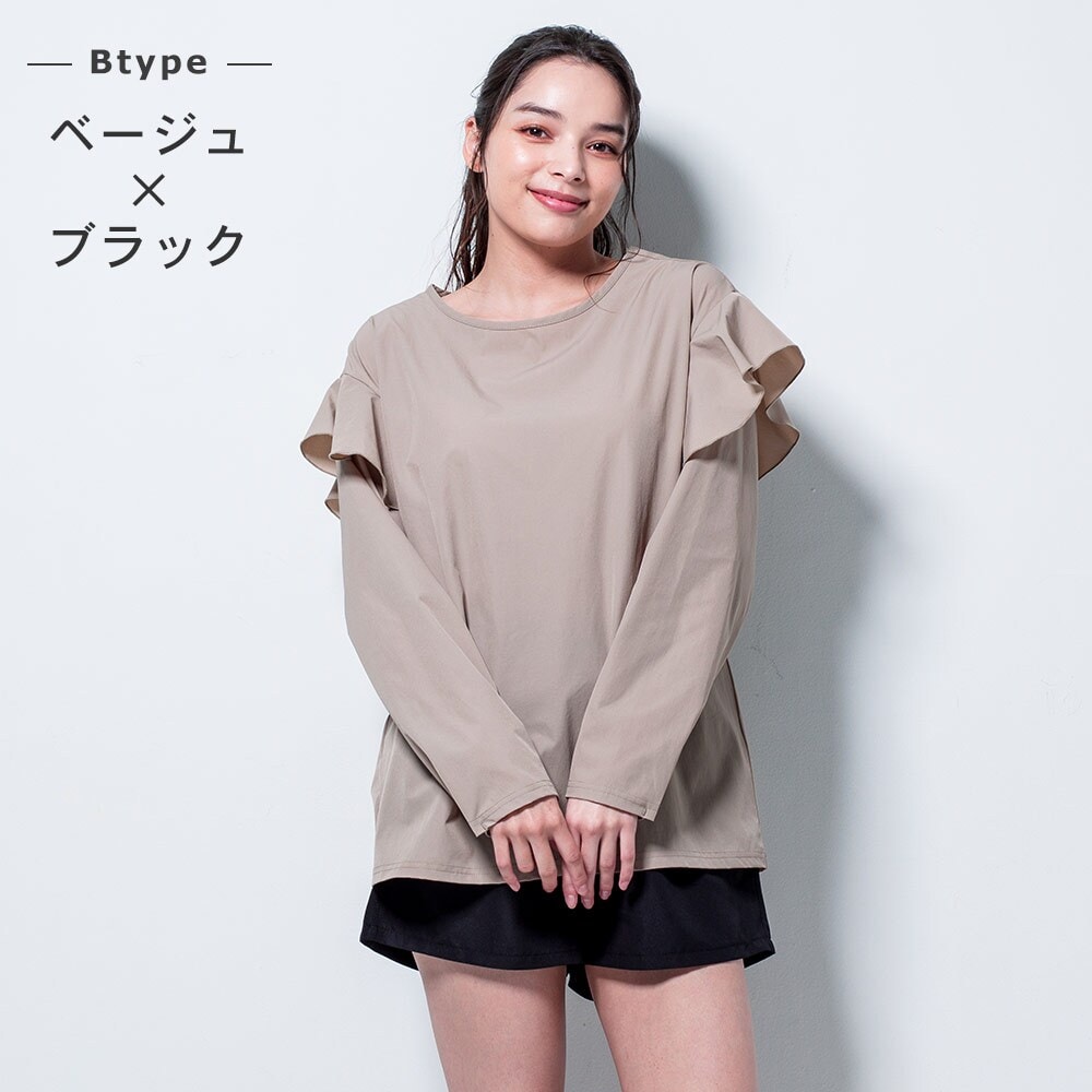 [}C]FELLOW bVK[hZbg fB[X ZbgAbv t  UPF50+ ڐG⊴/tF[iFELLOWj BFx[W×ubN