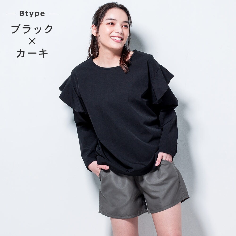 [}C]FELLOW bVK[hZbg fB[X ZbgAbv t  UPF50+ ڐG⊴/tF[iFELLOWj BFubN×J[L