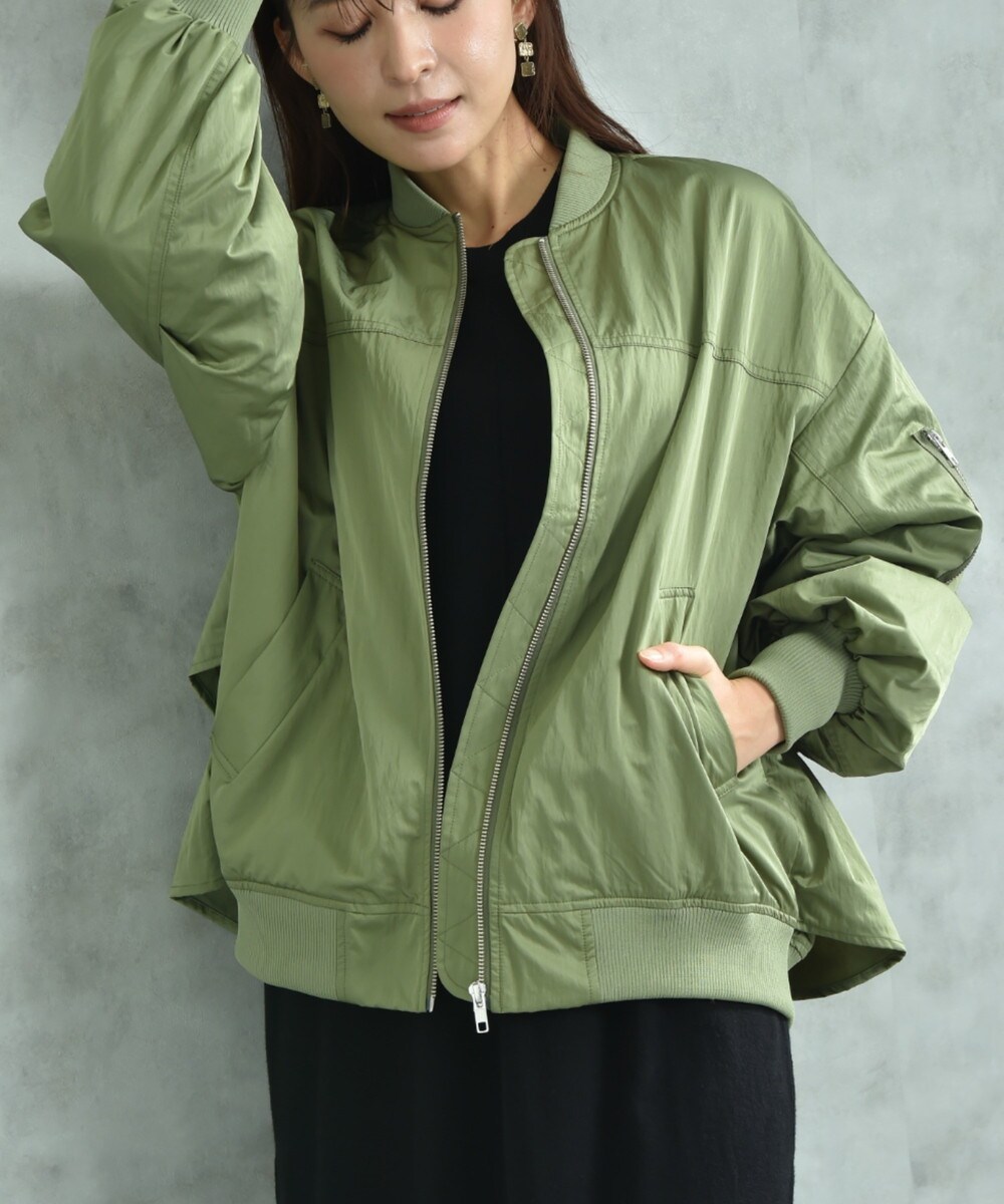 2点・ティアードフリルＭＡ－１ブルゾン インタープラネット INTERPLANET ティーアードフリルMAー1