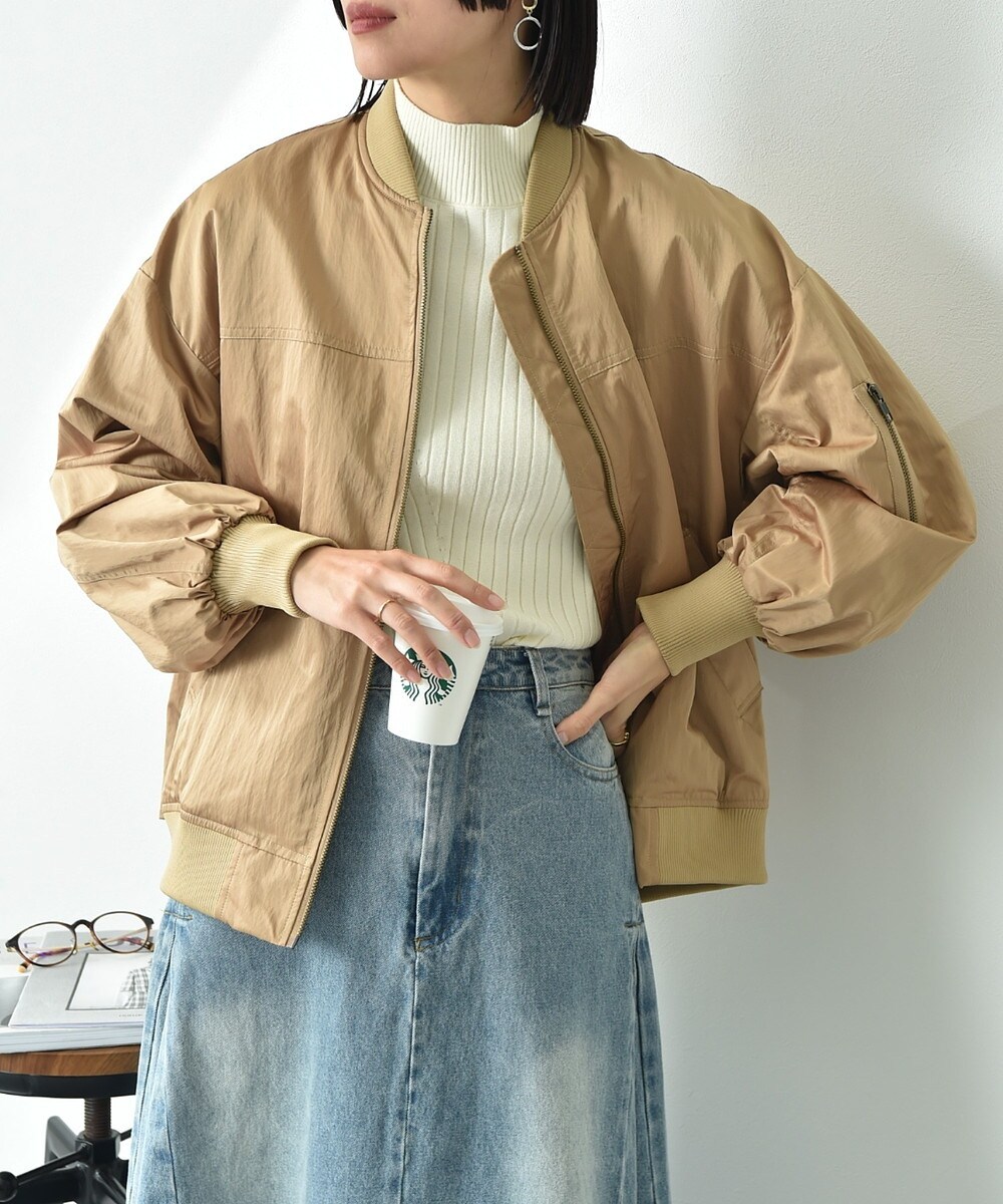 ティーアードフリルMA－1ブルゾン | インタープラネット