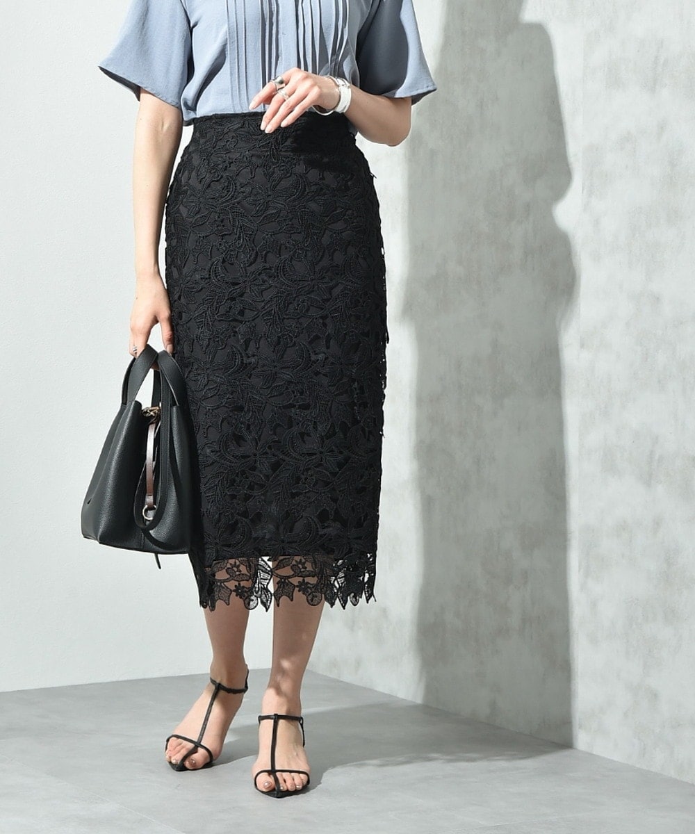 新品タグ付、アクリスのケミカルレースソフトプリーツスカート 92840856b_8_d.jpg?basethum=225