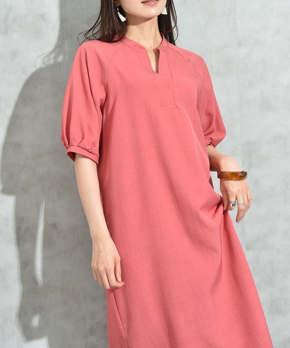 JOURNAL STANDARD リネンパフスリーブマキシワンピース