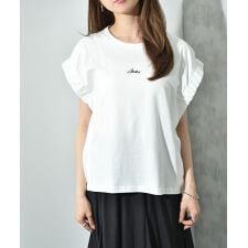 度詰めライト天竺袖口ギャザープルオーバー