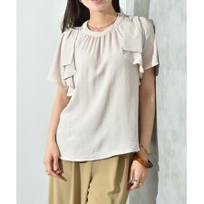 【ＵＶ・接触冷感】ポーラメローフリルブラウス