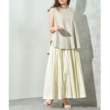 先染めストライプタックスカート