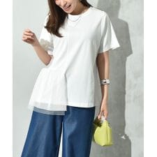 裾メッシュ切替プルオーバー