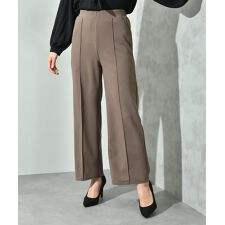 カットジョーゼットストレートパンツ