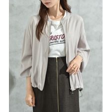 インタープラネット(INTERPLANET)の【撥水・UV加工】ダブルクロスノーカラーブルゾン