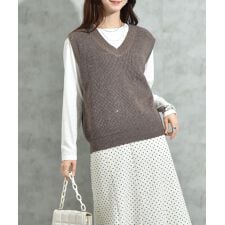 スパンコールベスト＋ロンＴ　ＳＥＴ