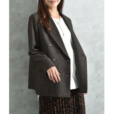 インタープラネット(INTERPLANET)のスポンディッシュチェックダブルジャケット