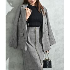 インタープラネット(INTERPLANET)のスポンディッシュチェックダブルジャケット