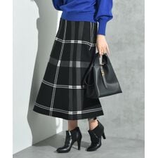 ＢＩＧチェックニットスカート